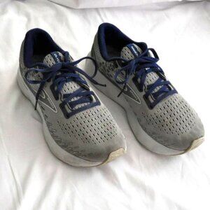 Brooks Glycerin 20 Men's Size 10 Running Shoes Gray Blue Sneakers